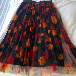 Beautiful Black floral printed skirt